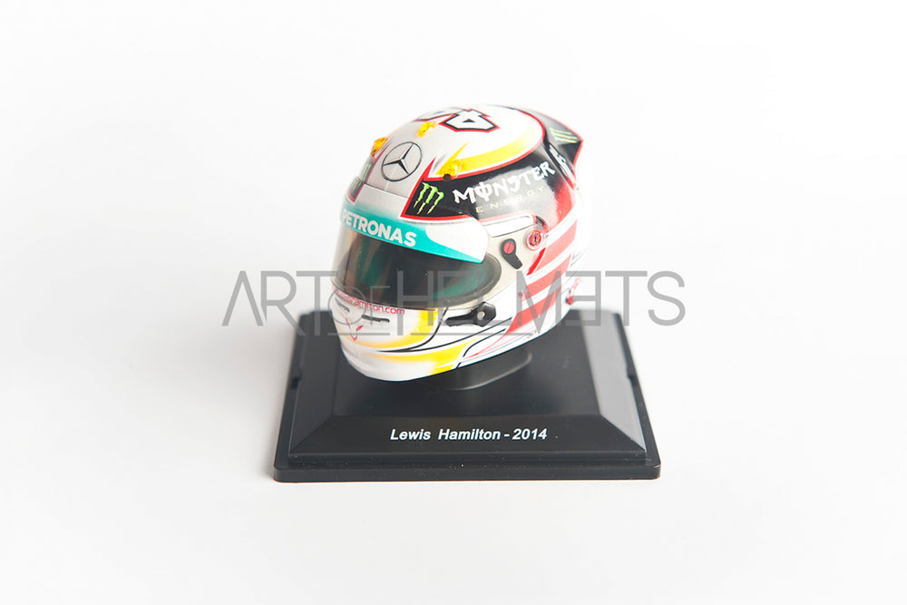Lewis Hamilton 2014 Mini casco replica in scala 1:5