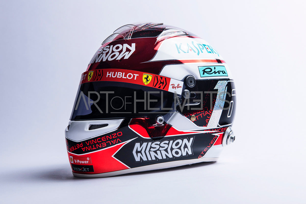 Charles Leclerc 2019 Abu Dhabi GP Full-Size 1:1 Replica Helmet � Art of  Helmets