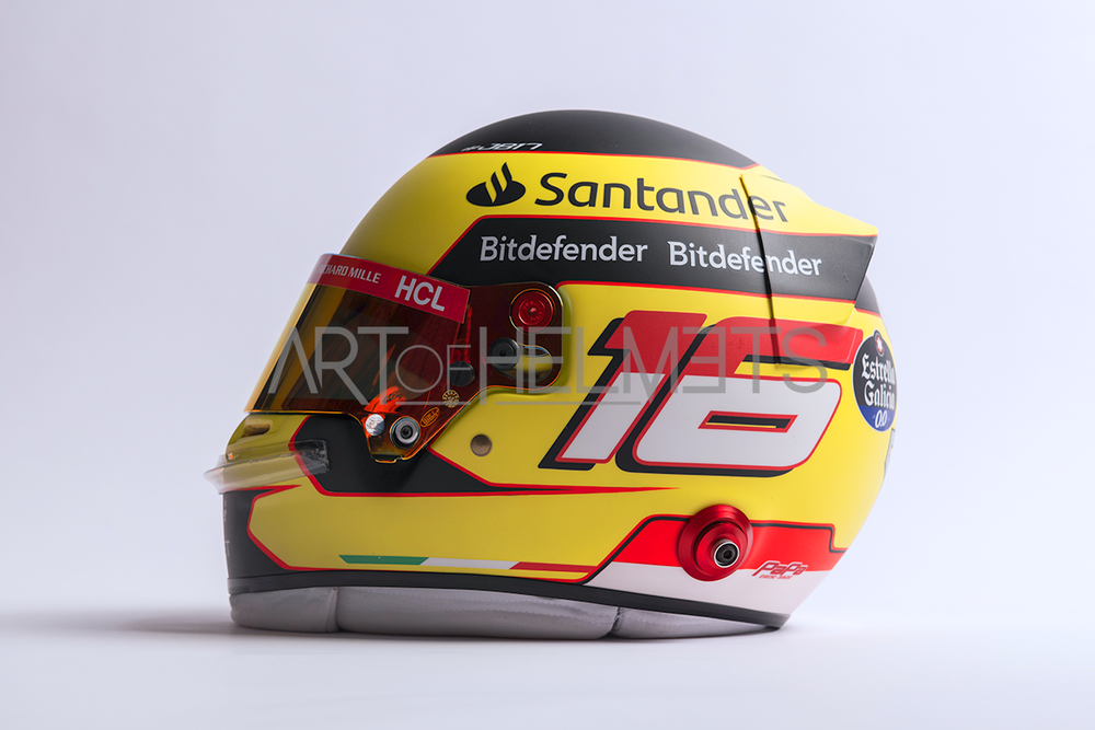 Charles Leclerc 2023 Monza Grand Prix F1 Full-Size 1:1 Replica Helmet (Original Visor)