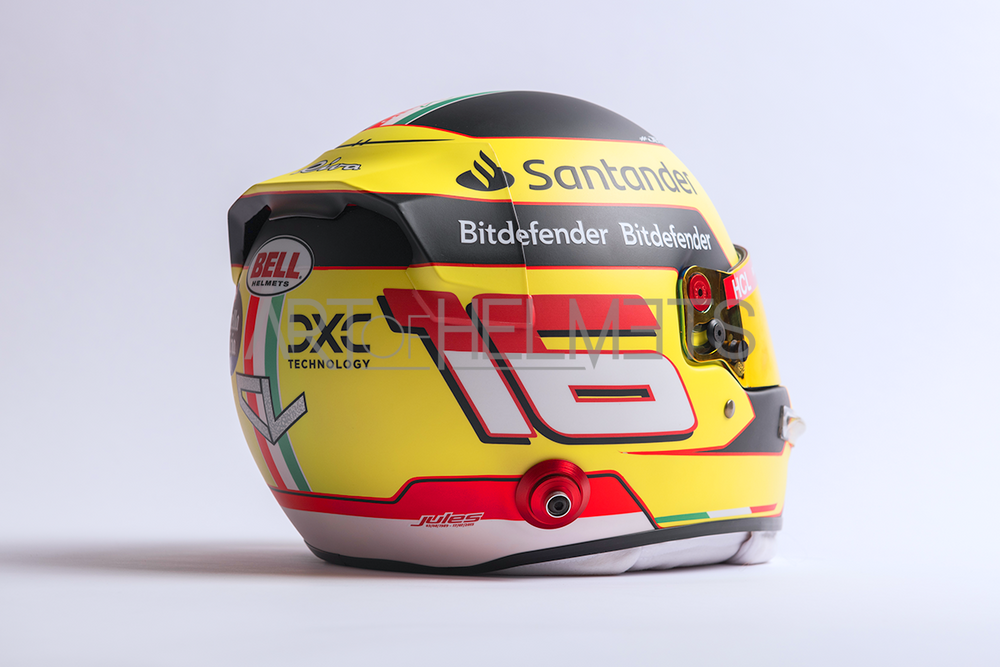 Charles Leclerc 2023 Monza Grand Prix F1 Full-Size 1:1 Replica Helmet (Original Visor)