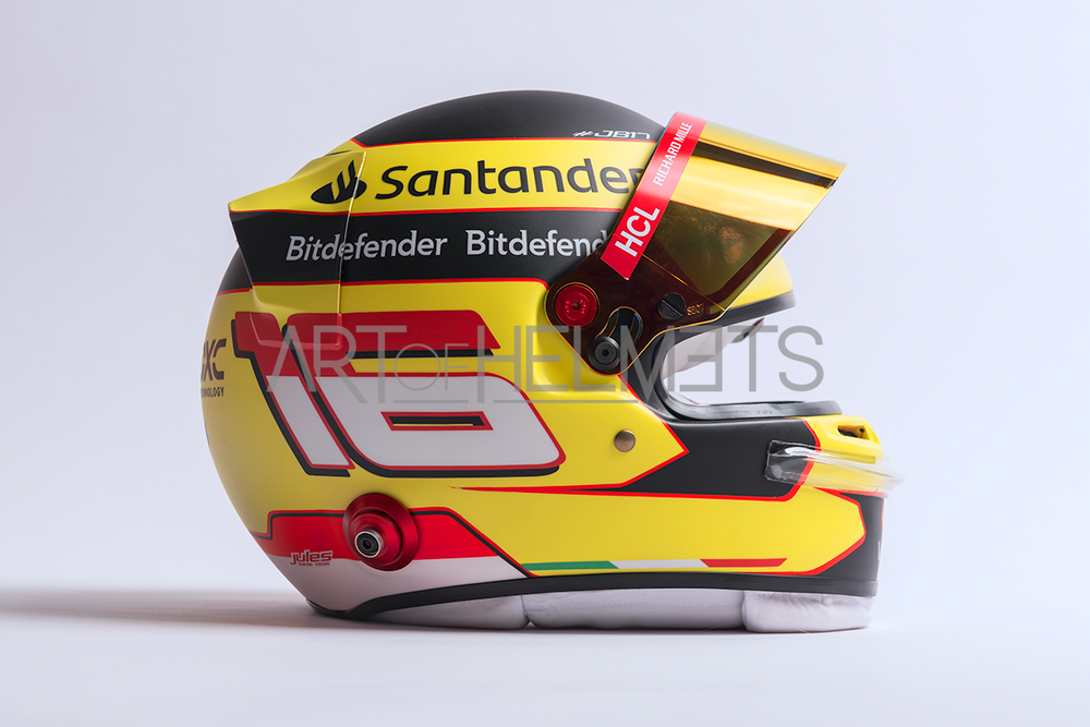 Charles Leclerc 2023 Monza Grand Prix F1 Full-Size 1:1 Replica Helmet (Original Visor)