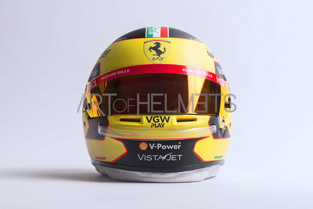 Charles Leclerc 2023 Monza Grand Prix F1 Full-Size 1:1 Replica Helmet (Original Visor)