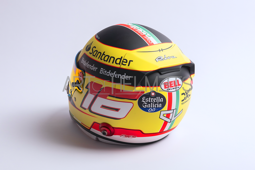 Charles Leclerc 2023 Monza Grand Prix F1 Full-Size 1:1 Replica Helmet (Original Visor)