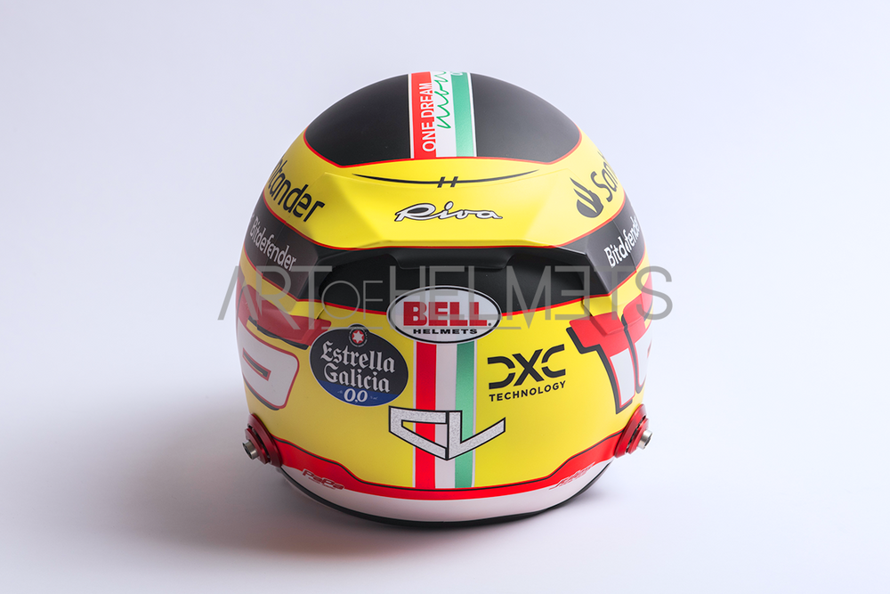Charles Leclerc 2023 Monza Grand Prix F1 Full-Size 1:1 Replica Helmet (Original Visor)