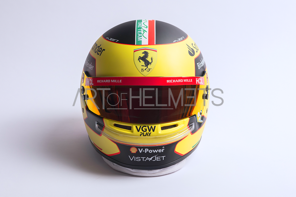 Charles Leclerc 2023 Monza Grand Prix F1 Full-Size 1:1 Replica Helmet (Original Visor)