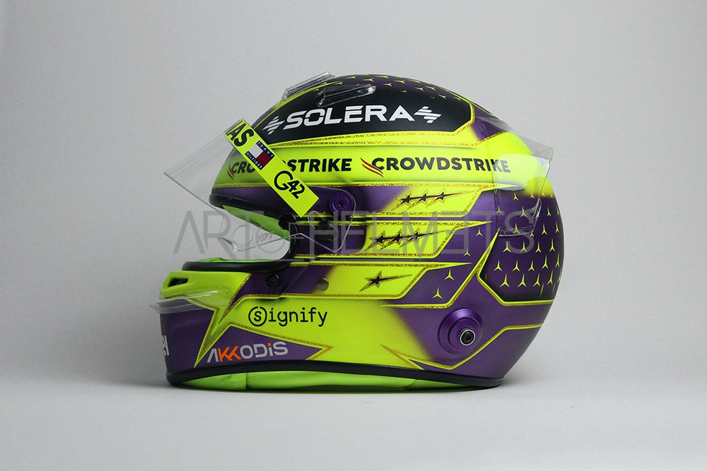 Lewis Hamilton 2024 F1 Abu Dhabi GP "Farewell" Full-Size 1:1 Replica Helmet