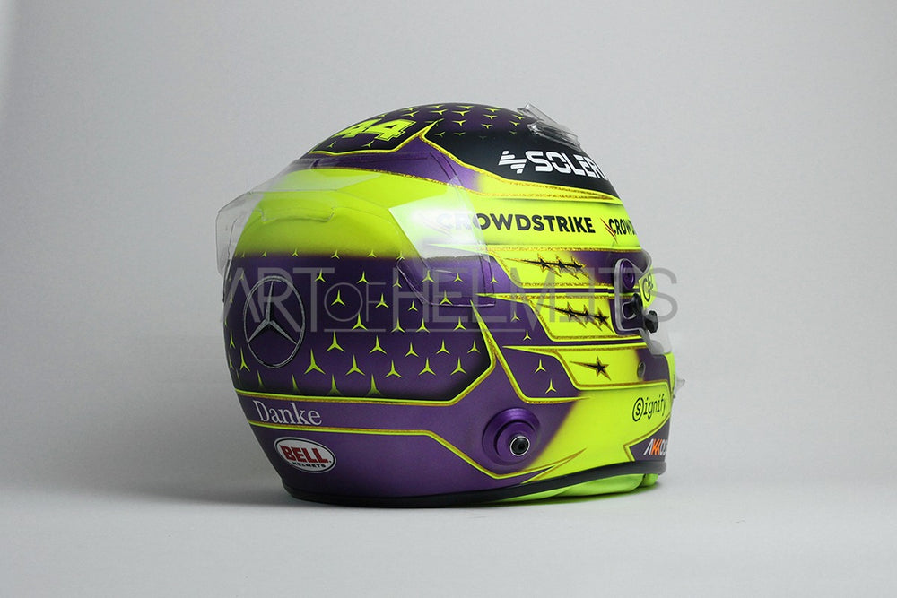 Lewis Hamilton 2024 F1 Abu Dhabi GP "Farewell" Full-Size 1:1 Replica Helmet