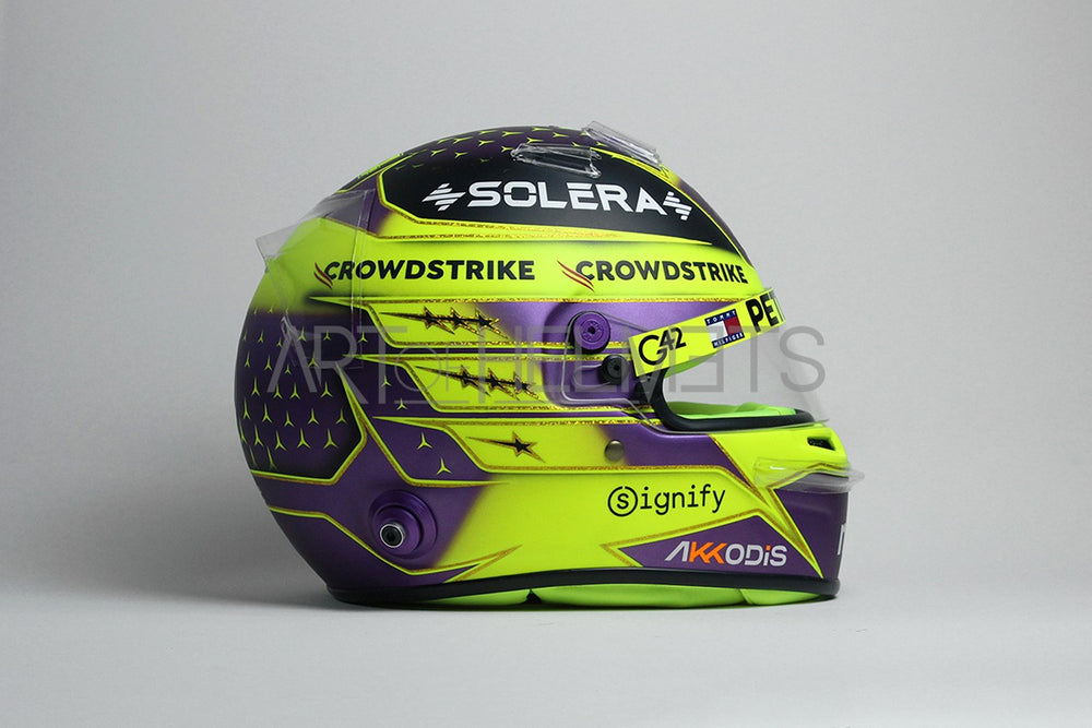 Lewis Hamilton 2024 F1 Abu Dhabi GP "Farewell" Full-Size 1:1 Replica Helmet