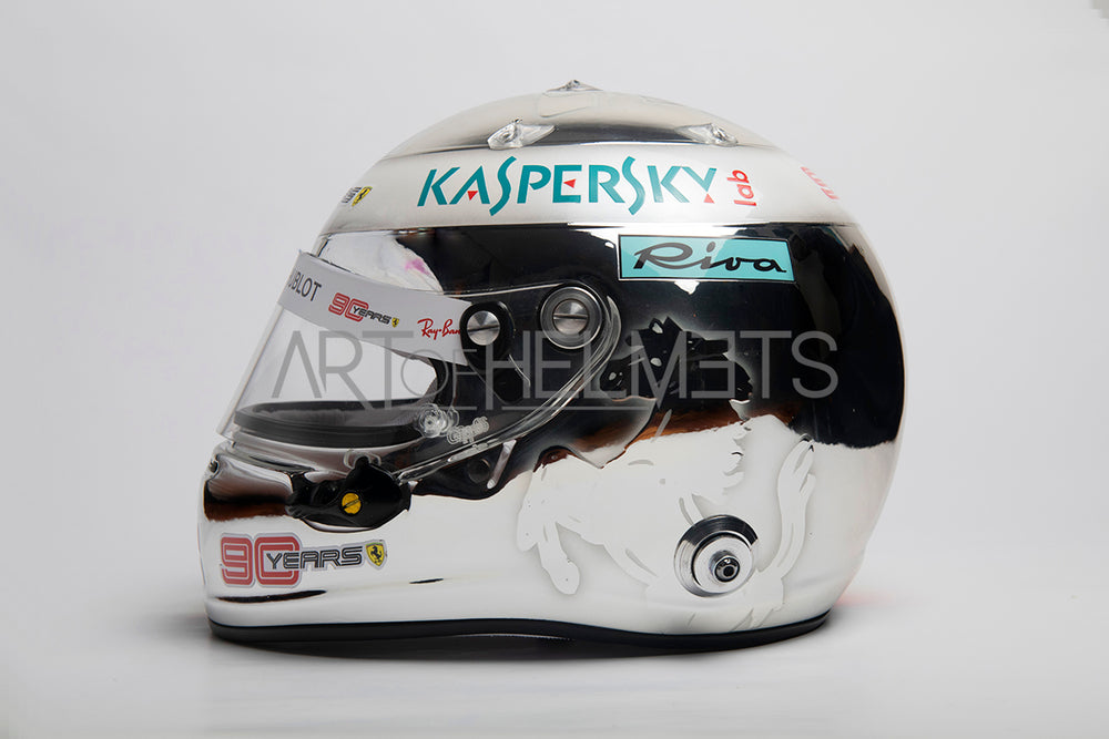 Себастьян Vettel 2019 Chrome Гран-при Сингапура в полном размере 1:1 Реплика шлем