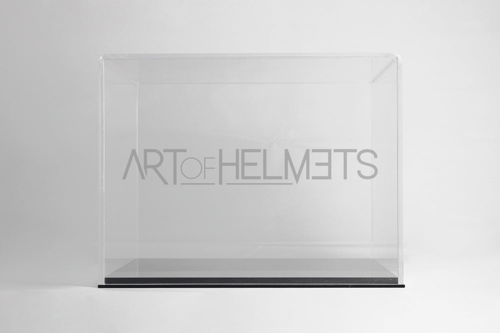 Acrylic Display Case for 1:1 Scale F1 Replica Hemet - Black Base.