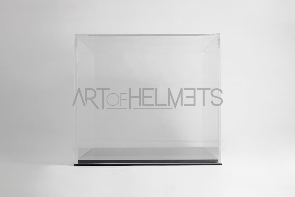 Acrylic Display Case for 1:1 Scale F1 Replica Hemet - Black Base.