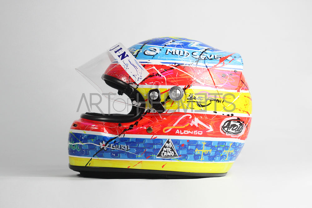 Fernando Alonso 2005 Art Custom Full-Size 1:1 Replica Helmet by Montesano.