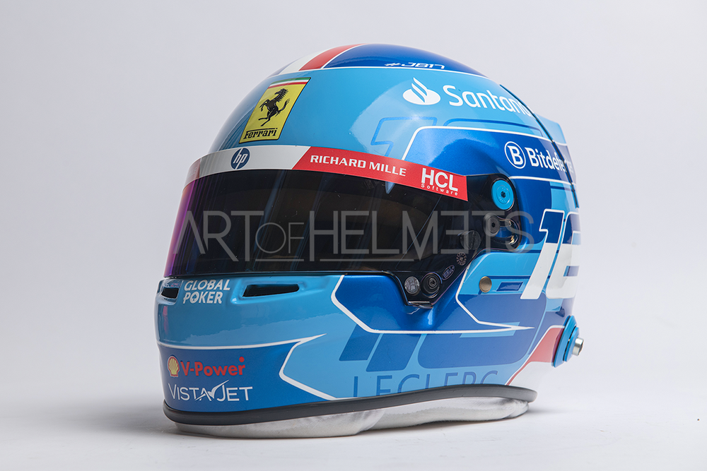 Charles Leclerc 2024 Miami Grand Prix F1 Full-Size 1:1 Replica Helmet – Art of Helmets Charles Leclerc 2024 Miami Grand Prix F1 Full-Size 1:1 Replica Helmet – Art of Helmets