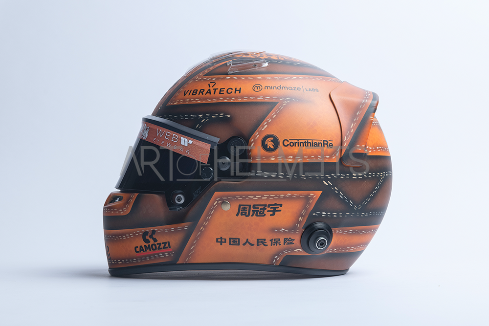 f1 replica motorcycle helmets Zhou Guanyu 2023 Austin GP F1 Full-Scale 1:1 Replica Helmet
