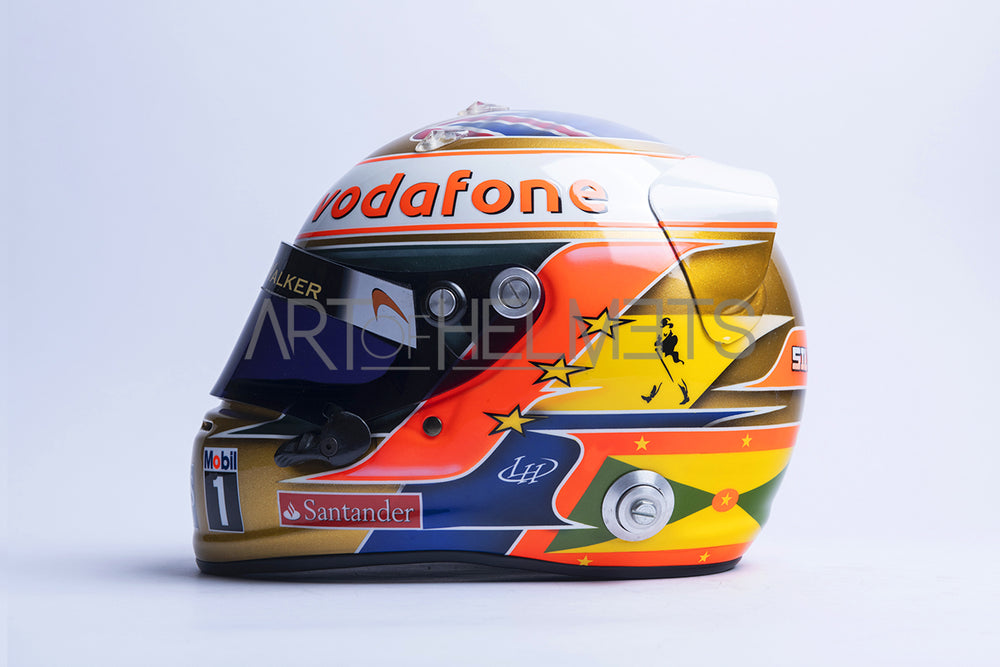 Lewis Hamilton 2012 Silverstone GP Full-Size 1:1 Replica Helmet