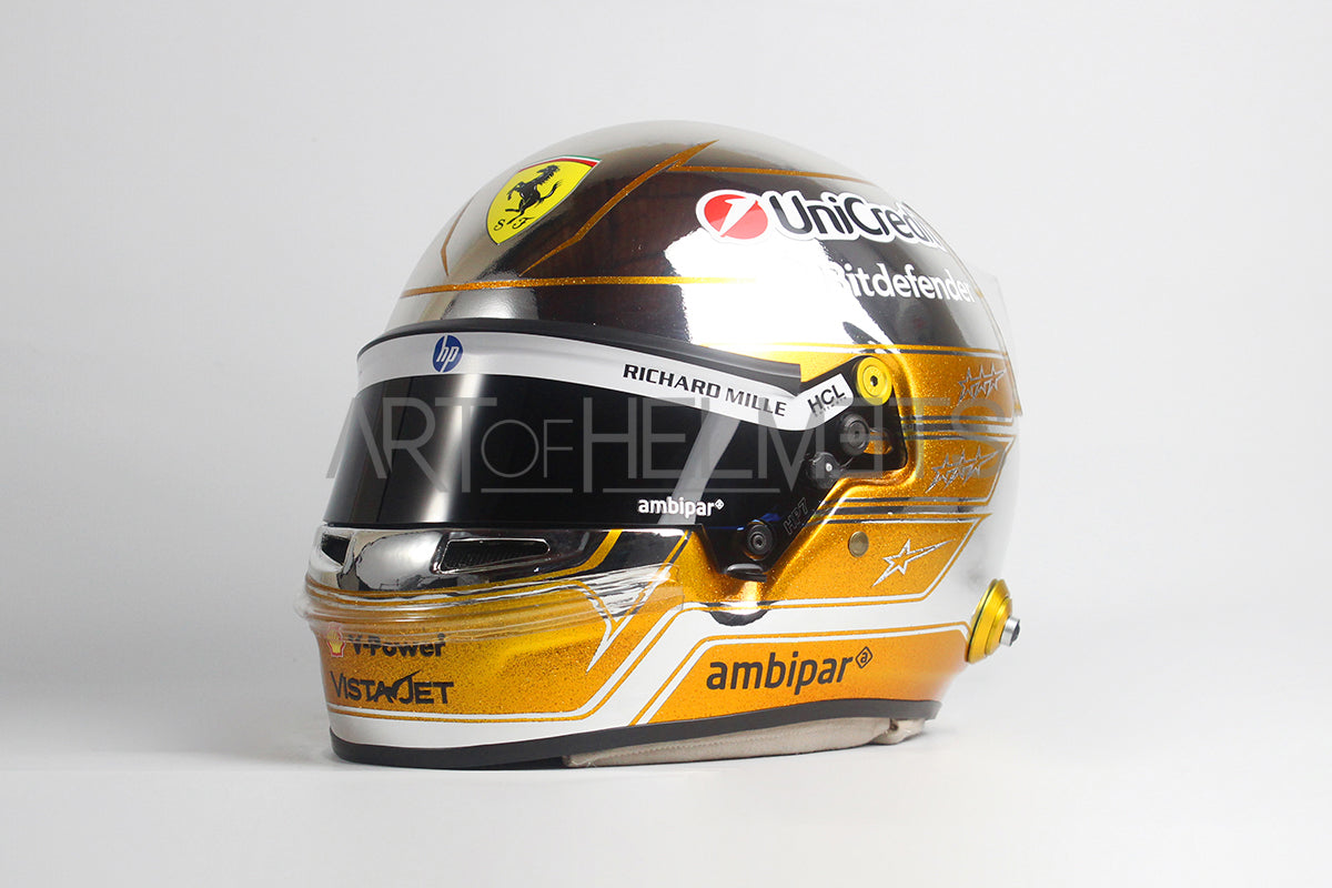 Lewis Hamilton 2025 F1 Abu Dhabi GP Full-Size 1:1 Replica Helmet