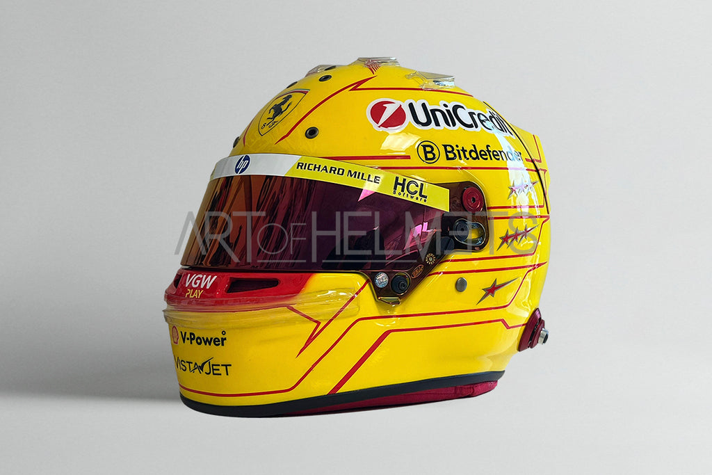 Lewis Hamilton 2025 F1 Pre- Season Full-Size 1:1 Replica Helmet (Gloss