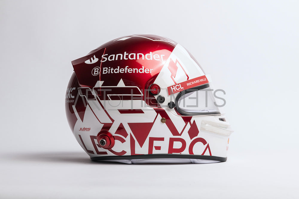 2024 F1 MONACO GP CHARLES LECLERC Mini Helmet 1:2 LIMITED ED 2024 F1 MONACO GP CHARLES LECLERC Mini Helmet 1:2 LIMITED ED
