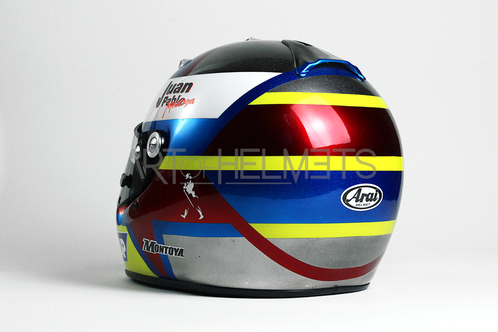 arai helmet 2005 Juan Pablo Montoya 2005 Full-Size 1:1 Replica Helmet – Art of Helmets