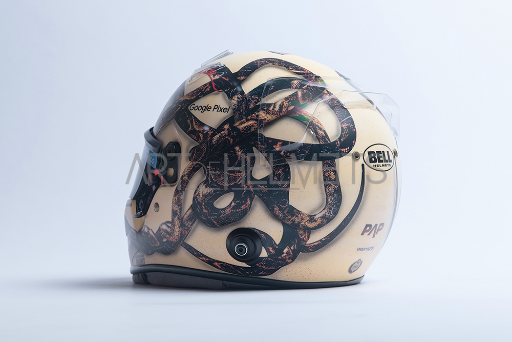 custom motorcycle helmets las vegas Lando Norris 2023 Las Vegas GP F1 Helmet | Full-Scale 1:1 Replica