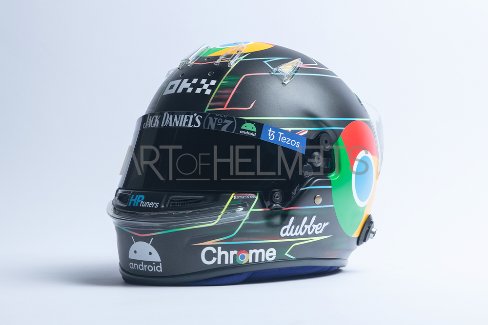 Oscar Piastri 2023 Las Vegas GP F1 Helmet | Full-Scale 1:1 Replica