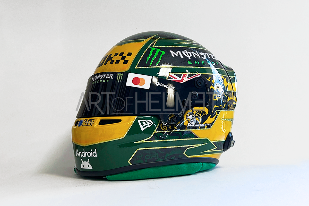 Scale Racing Helmets Oscar Piastri 2025 Australian GP F1 Full-Scale 1:1 Replica Helmet | Art ...