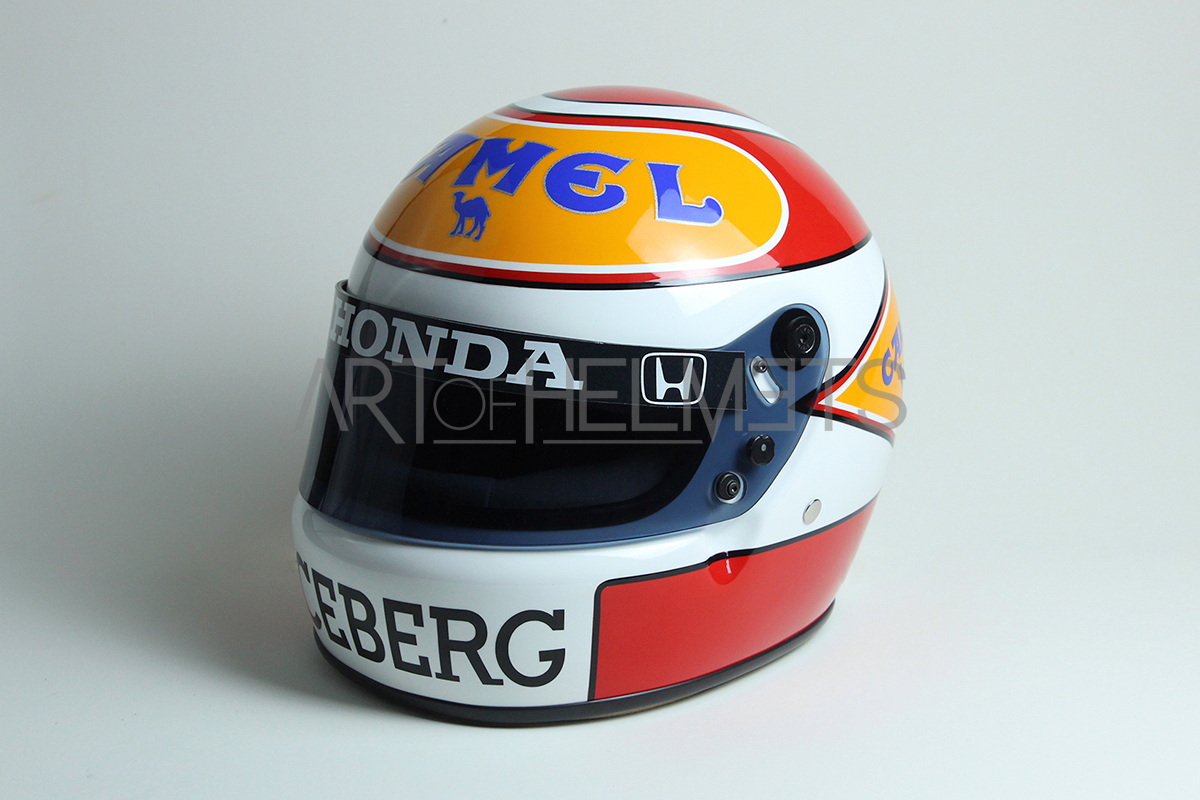Nelson Piquet 1988 F1 Full-Size 1:1 Replica Helmet Art of Helmets Nelson Piquet 1988 F1 Full-Size 1:1 Replica Helmet Art of Helmets