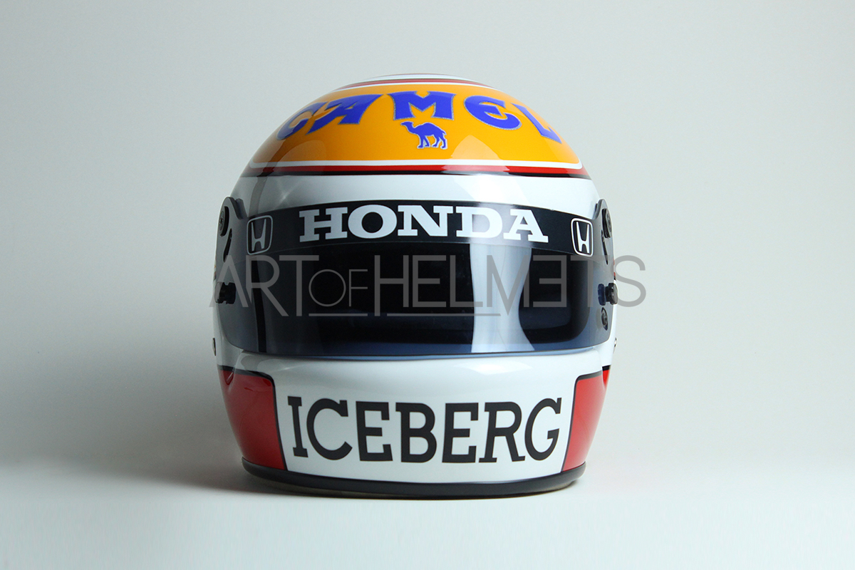 1 8 scale motorcycle helmet Nelson Piquet 1988 F1 Full-Size 1:1 Replica Helmet – Art of Helmets
