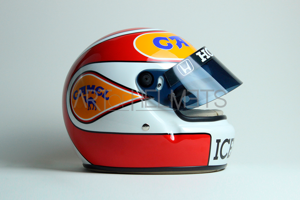 agv f1 helmet Nelson Piquet 1988 F1 Full-Size 1:1 Replica Helmet – Art of Helmets
