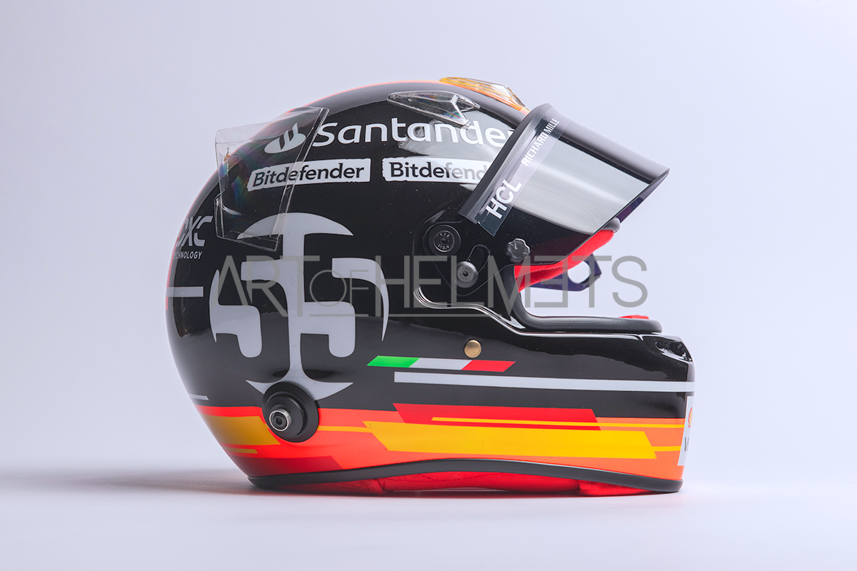 Carlos Sainz 2023 Monza GP F1 Full-Scale 1:1 Replica Helmet