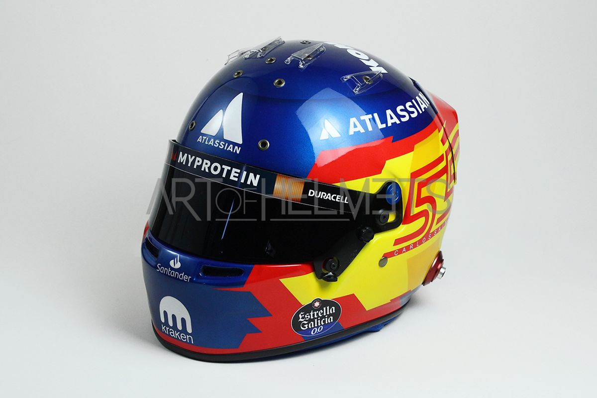 Carlos Sainz 2025 F1 Full-Size 1:1 Replica Helmet