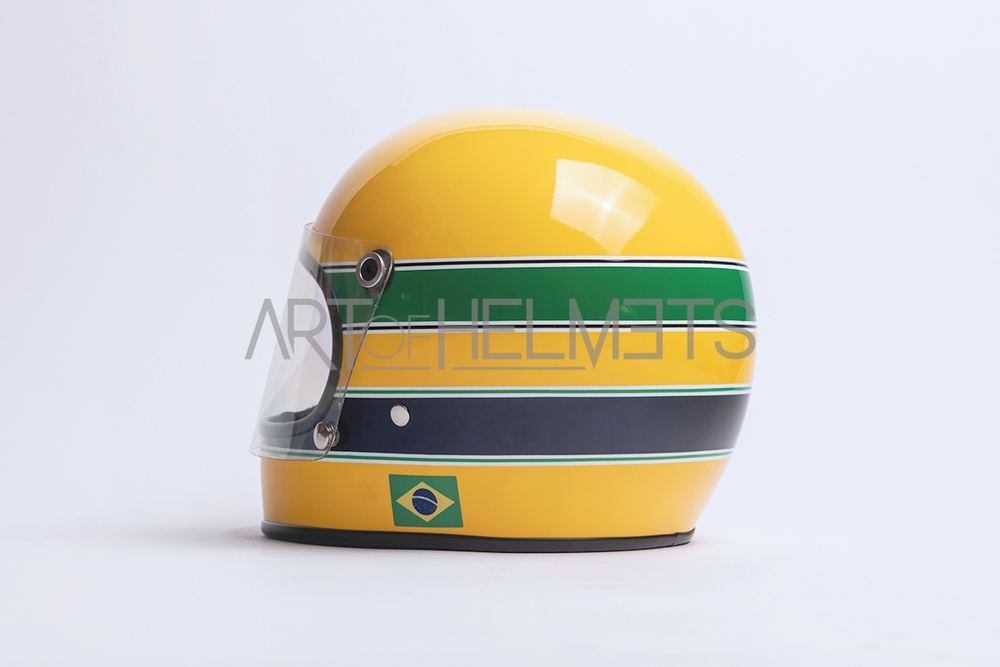 Ayrton Senna 1982 Formula Ford 2000 Full-Size 1:1 Replica Helmet
