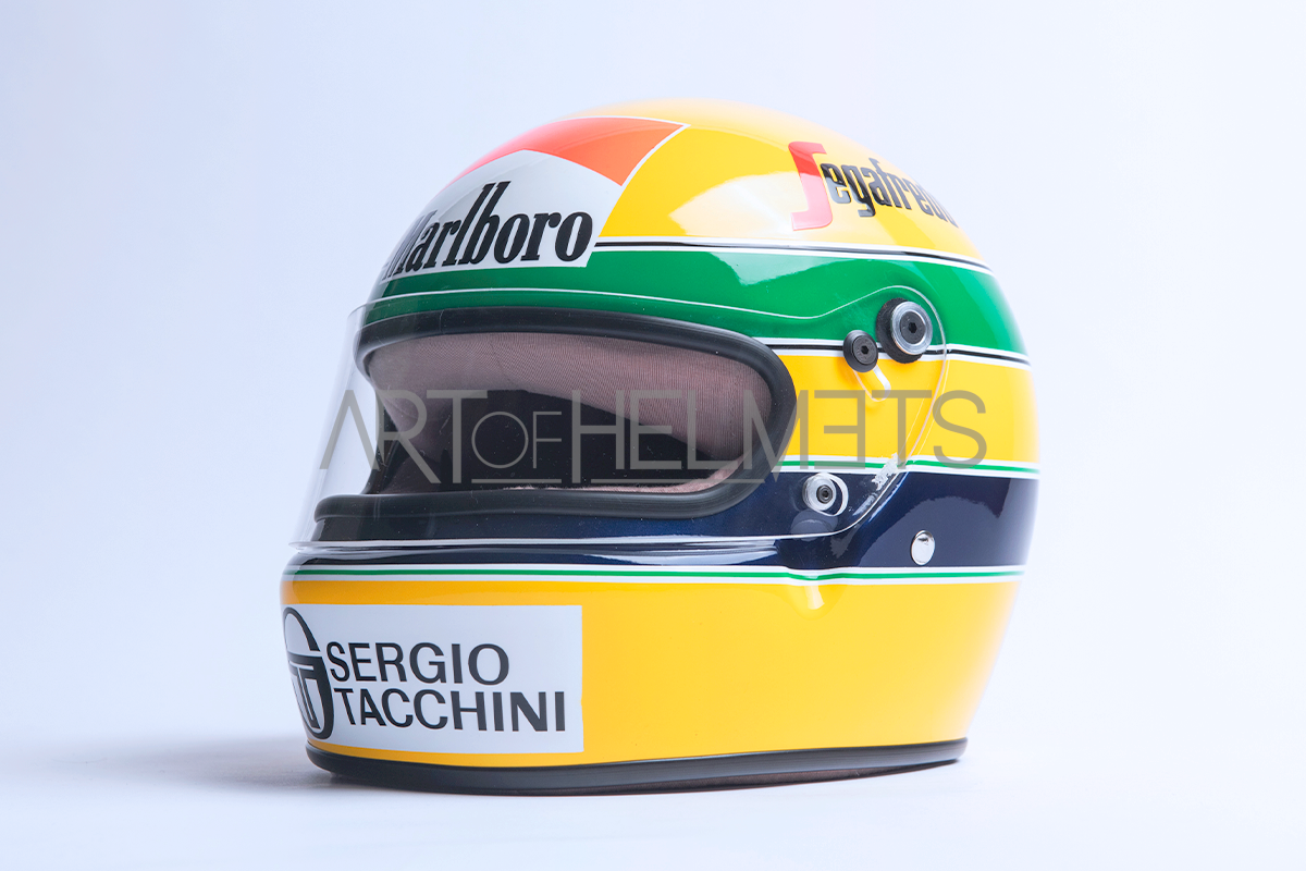 Ayrton Senna 1984 F1 Full-Size 1:1 Replica Helmet - Main Image