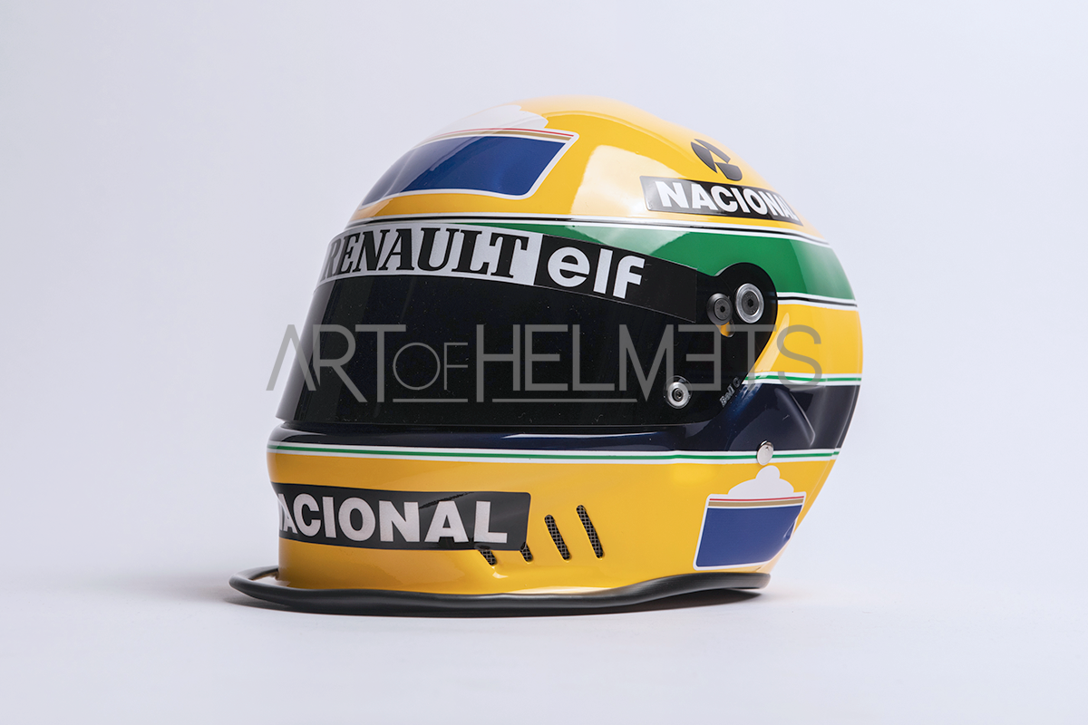 ayrton senna snowboard helmet Ayrton Senna 1994 Paul Ricard Test Helmet | Full-Scale 1:1 Replica
