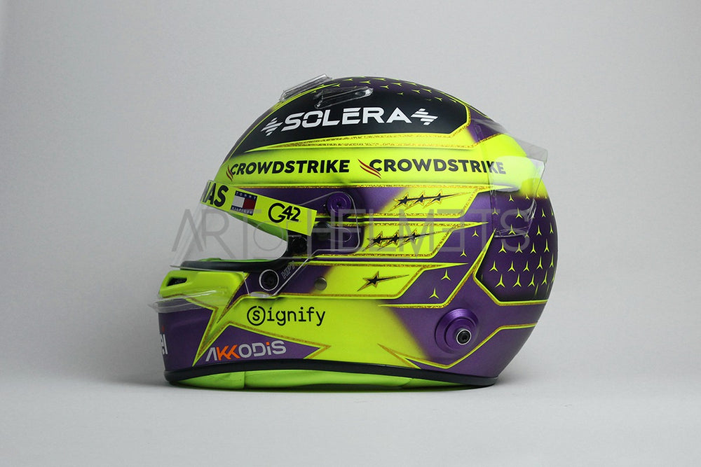 Lewis Hamilton 2024 Abu Dhabi GP F1 Full-Scale 1:1 Replica Helmet