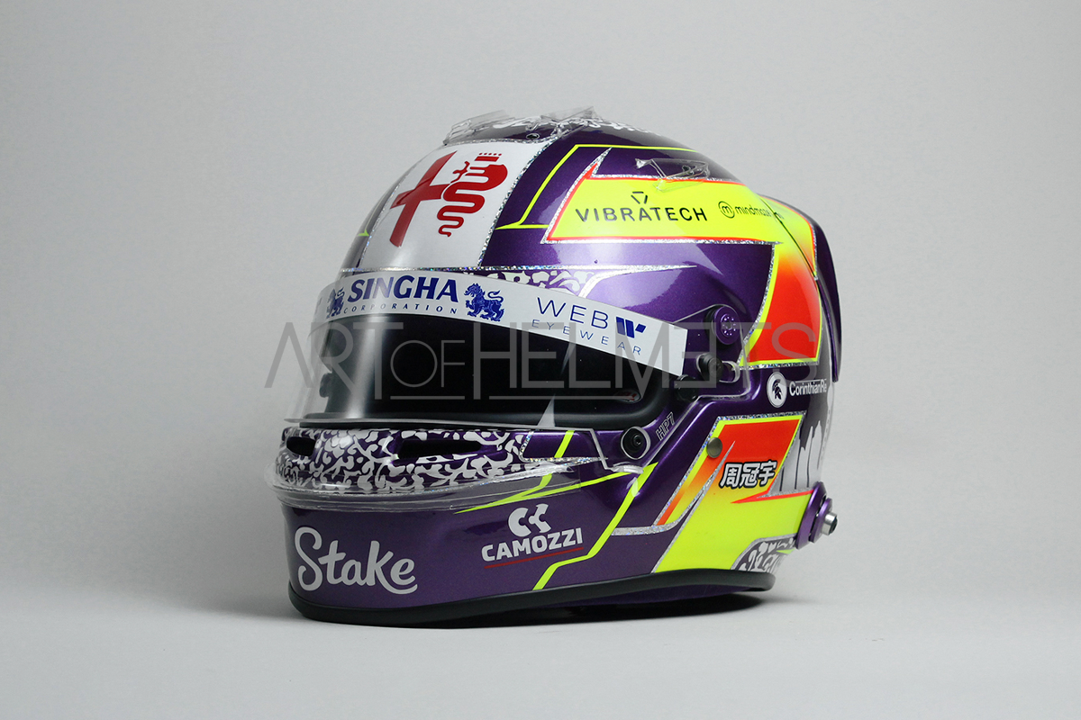 Zhou Guanyu 2023 F1 Full-Scale 1:1 Replica Helmet
