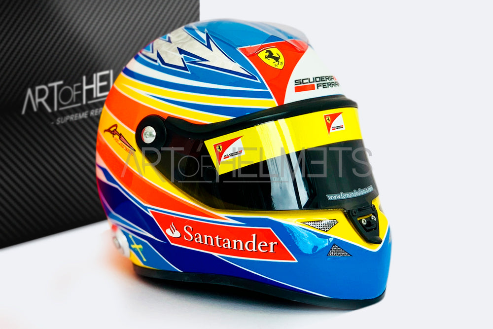 Fernando Alonso 2011 1:2 Scale Replica Helmet