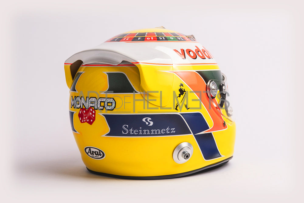 Lewis Hamilton 2010 Monaco Grand Prix F1 Full-Size 1:1 Replica Helmet
