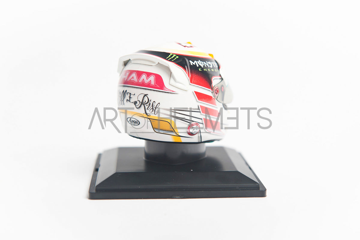 Lewis Hamilton 2014 Mini 1:5 Scale Replica Helmet – Art of Helmets