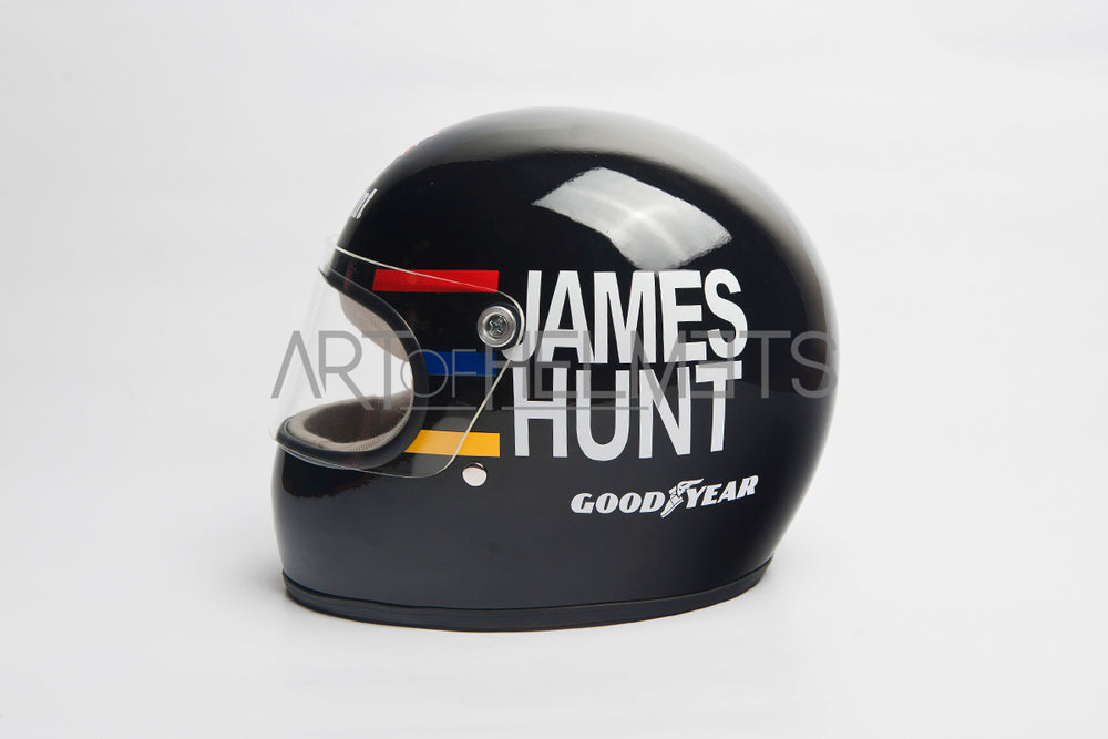 1976 motorcycle helmets James Hunt 1976 Full-Size 1:1 Replica Helmet – Art of Helmets
