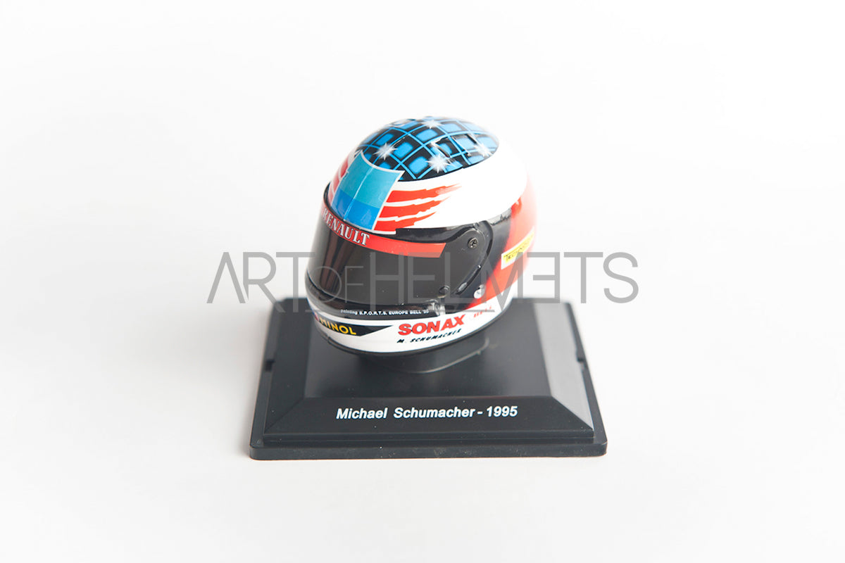 Casque Miniature F1 Michael Schumacher 1995 - Échelle 1/5, Marque Spark, Neuf