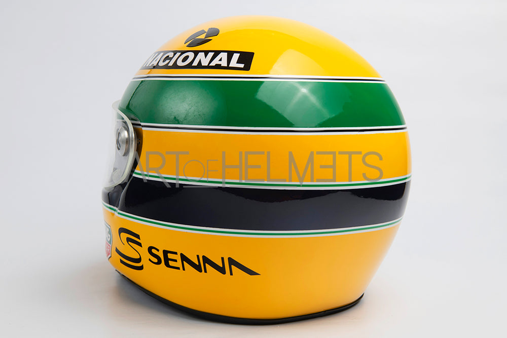 Ayrton Senna 1993 Paris Bercy Kart Full-Size 1:1 Replica Helmet