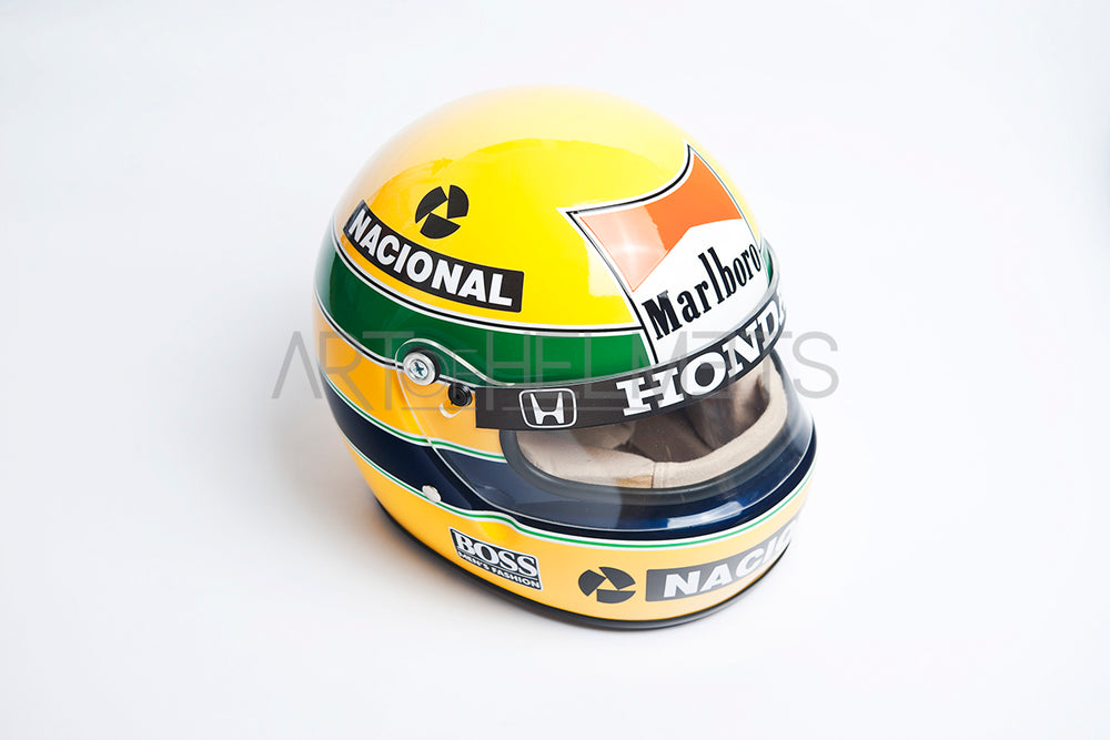 thumbnail image 2 of Ayrton Senna Helmet 8x10 Photo – Formula 1 Brazilian Legend Print 2 of 6